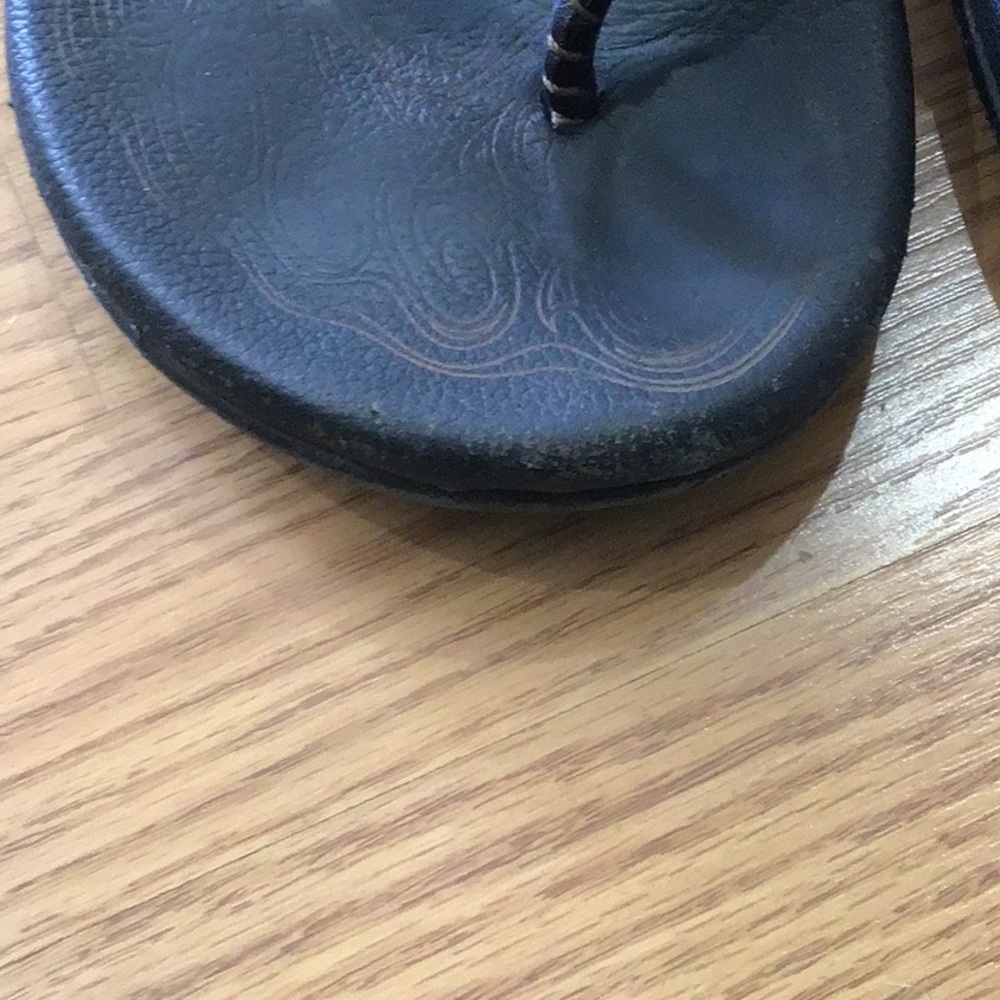 OluKai Black and Brown Men's Sandals - Picture 6 of 7